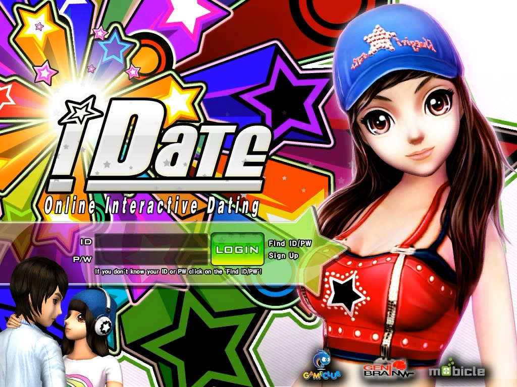 iDate Online 로그인 화면
